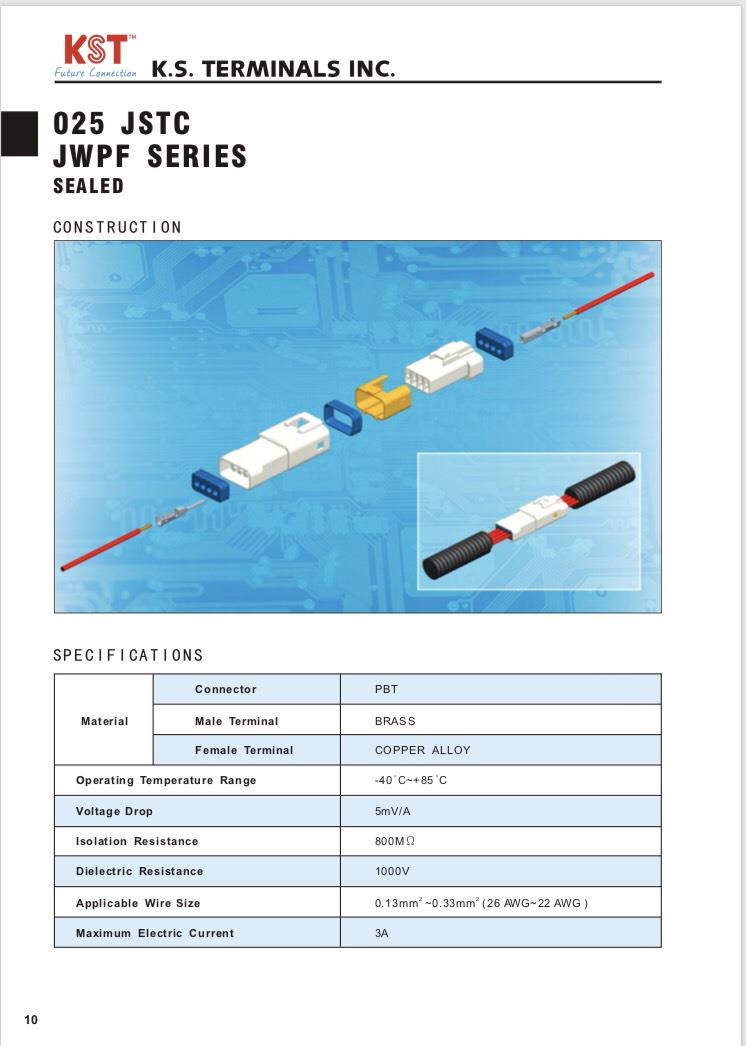 025  JSTC JWPF SERIES,connector,KST,Automation and Electronics/Electronic Components/Electrical Connector