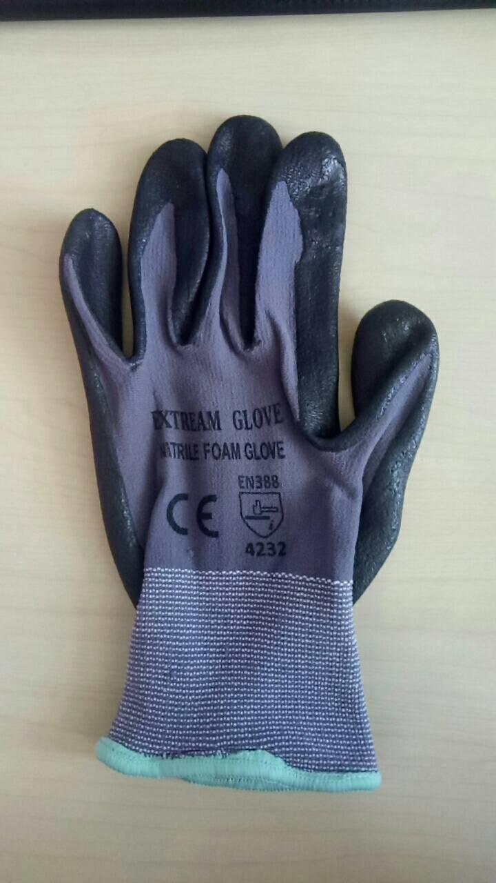 ถุงมือกันบาด EXTREME GLOVE NITRILE FOAM GLOVE,ถุงมือกันบาด,EXTREME GLOVE,Plant and Facility Equipment/Safety Equipment/Gloves & Hand Protection