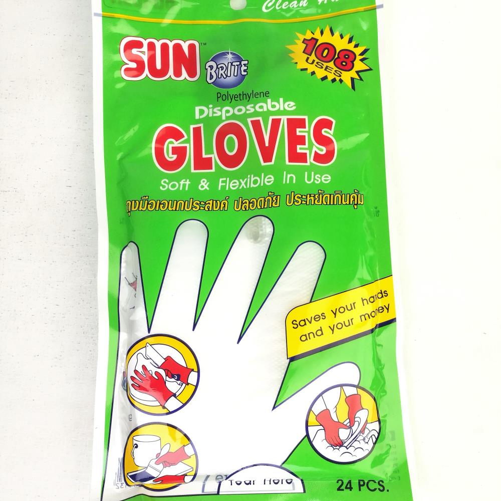 ถุงมือพลาสติกใส ,ถุงมือพลาสติกใส,Sun Gloves,Plant and Facility Equipment/Safety Equipment/Gloves & Hand Protection