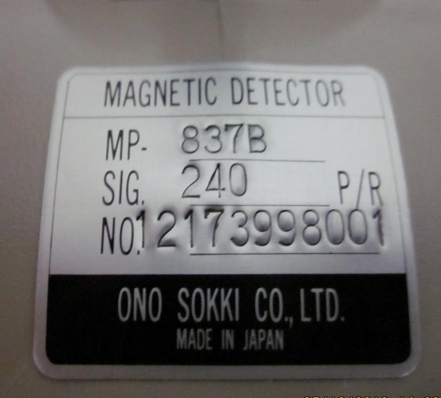 ONO Sokki MP-837B Rotary Encoder
