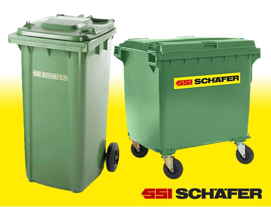 ถังขยะพลาสติก ขนาด 120/240/660/1100 ลิตร,ถังขยะ, ขยะ, ถังขยะพลาสติก,SSI Schaefer,Energy and Environment/Waste Management