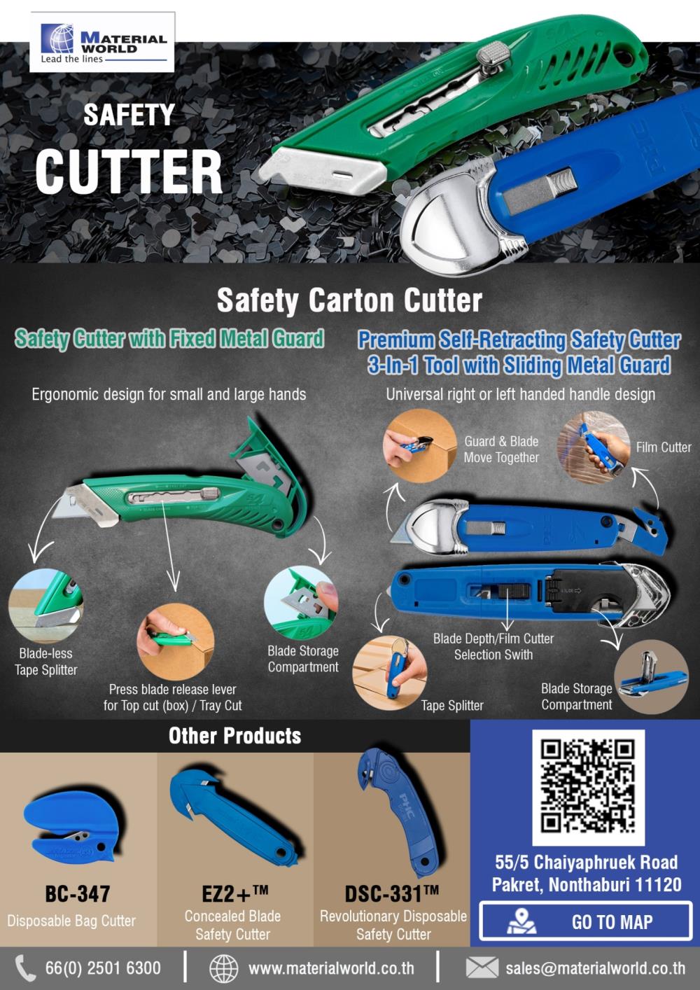 Safety Carton Cutter,Safety Carton Cutter,PHC-Pacific Handy Cutters,Tool and Tooling/Cutting Tools