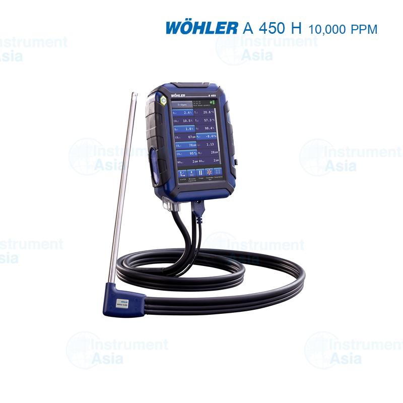 Woehler A450 H เครื่องวัดประสิทธิภาพการเผาไหม้ 10,000 PPM,เครื่องวัดประสิทธิภาพการเผาไหม้ ,Woehler,Energy and Environment/Environment Instrument/Combustion Analyzer