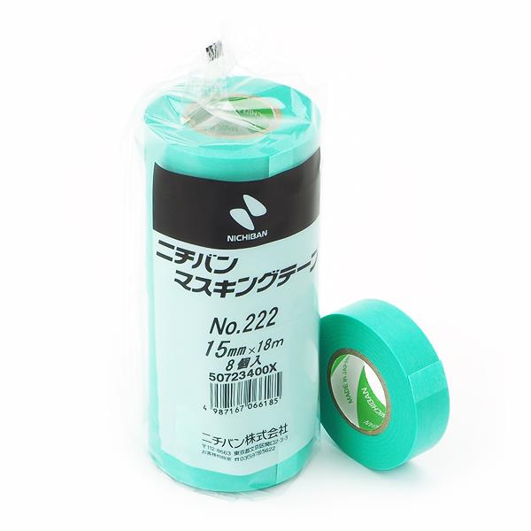 Nichiban No.222 Masking tape วาชิเทป สีเขียว,Nichiban, 222, Masking tape, กาวย่น, กระดาษกาวย่น, เทปกาวย่น, เทปกาว, บังพ่นสี, วาชิเทป, สีเขียว,Nichiban,Sealants and Adhesives/Tapes
