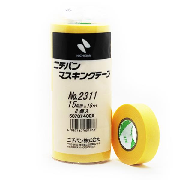Nichiban No.2311 Masking tape วาชิเทป สีเหลือง,Nichiban, 2311, Masking tape, กาวย่น, กระดาษกาวย่น, เทปกาวย่น, เทปกาว, บังพ่นสี, วาชิเทป, สีเหลือง,Nichiban,Sealants and Adhesives/Tapes