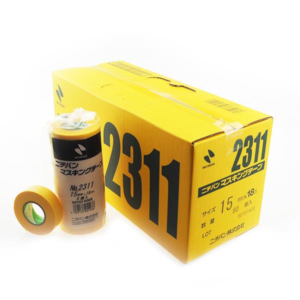 Nichiban No.2311 Masking tape วาชิเทป สีเหลือง