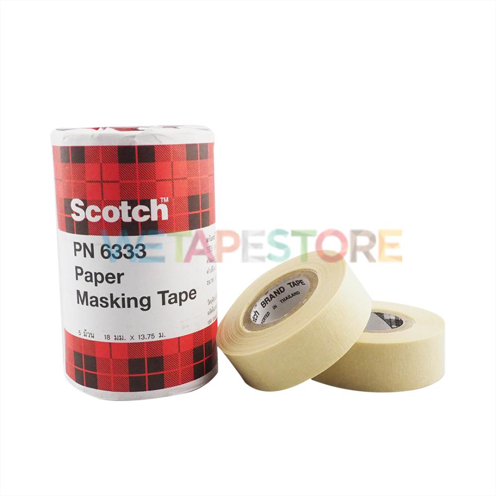 3M PN 6333 Paper masking tape เทปกาวย่น,3M, PN 6333, Paper masking tape, กาวย่น, กระดาษกาวย่น, เทปกาวย่น, เทปกาว, บังพ่นสี,3M,Sealants and Adhesives/Tapes