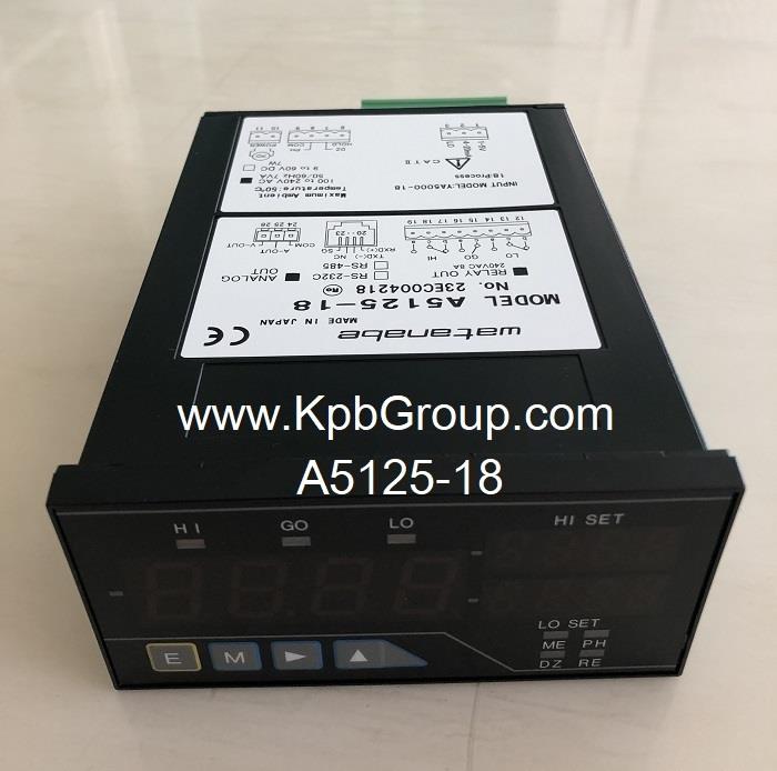 WATANABE Digital Panel Meter A512X-18 Series,A5120-18, A5121-18, A5122-18, A5123-18, A5124-18, A5125-18, A5126-18, A5127-18, WATANABE, ASAHI, ASAHI KEIKI, Digital Meter, Digital Panel Meter, Process Meter, Process Signal Meter,WATANABE,Instruments and Controls/Meters