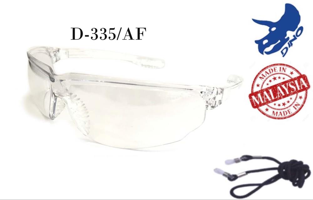 แว่นตานิรภัยทรงสปอร์ต เลนส์ใส,แว่นตาเซฟตี้เลนส์ใส,DINO,Plant and Facility Equipment/Safety Equipment/Eye Protection Equipment