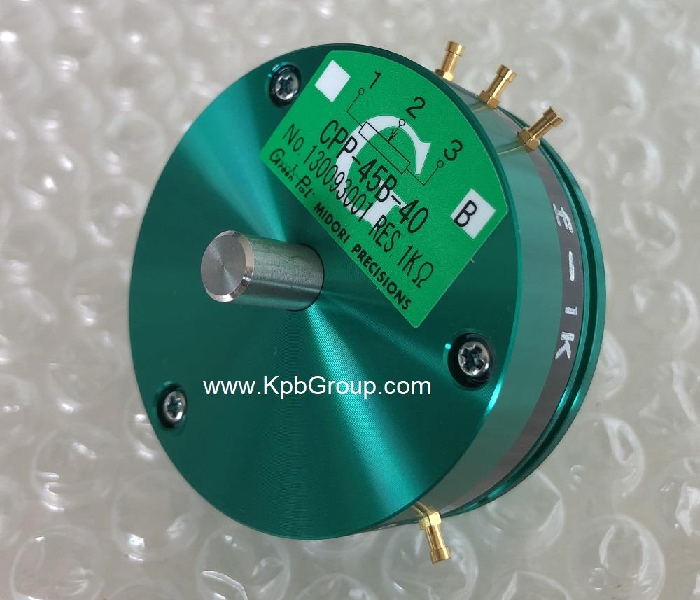 MIDORI Potentiometer CPP-45B-40 Series,CPP-45B-40, CPP-45B-40-0.5K, CPP-45B-40-1K, CPP-45B-40-2K, CPP-45B-40-5K, CPP-45B-40-10K, CPP-45B-40-20K, MIDORI, Potentiometer, Angle Sensor, MIDORI Potentiometer, MIDORI Angle Sensor, Green Pot,MIDORI,Instruments and Controls/Potentiometers
