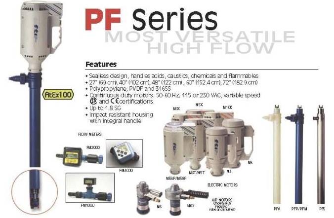 PF-Series ,BARREL PUMP ปั๊มดูดสารเคมี ปั๊มเคมี,FTI,Pumps, Valves and Accessories/Pumps/Electric
