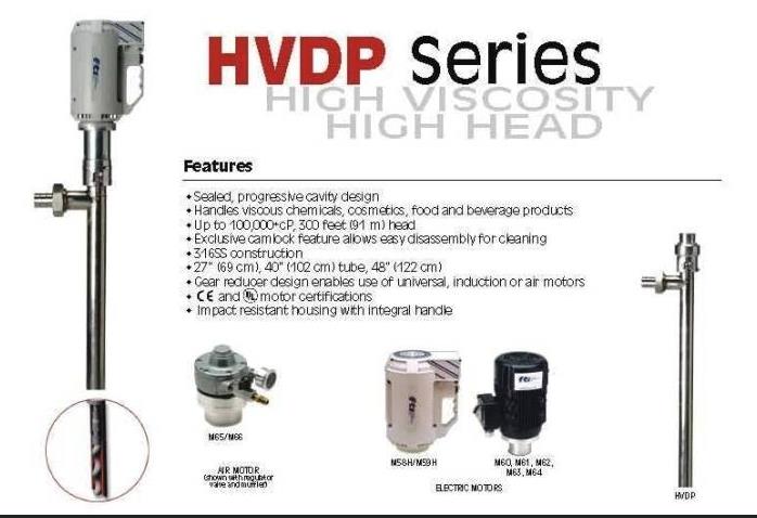HVDP-Series ,BARREL PUMP ปั๊มเคมี ปั๊มไฟฟ้า ปั๊มดูดน้ำมัน,FTI,Pumps, Valves and Accessories/Pumps/Electric