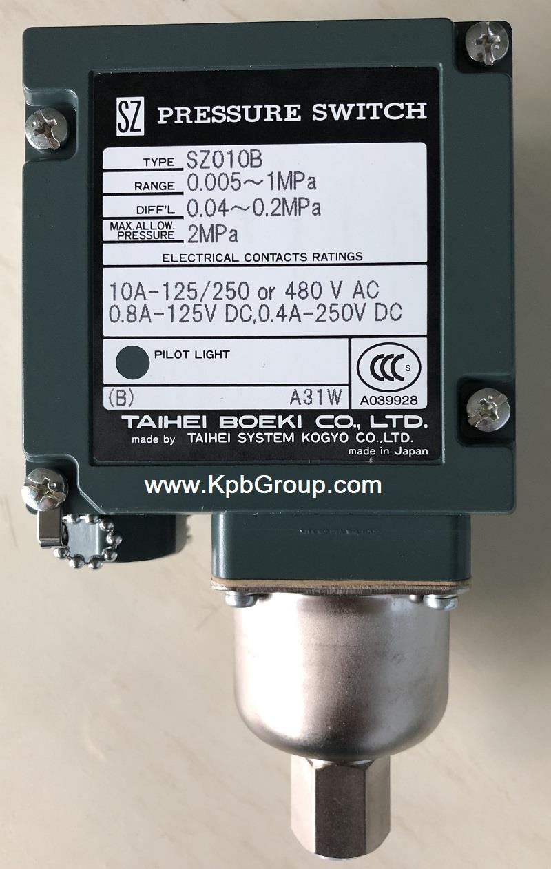 TAIHEI BOEKI Pressure Switch SZ010B,SZ010B, TAIHEI, TAIHEI BOEKI, Pressure Switch ,TAIHEI BOEKI,Instruments and Controls/Switches