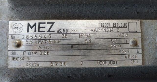 มอเตอร์หน้าแปลน Mez-7.5HP รุ่น 5MZ