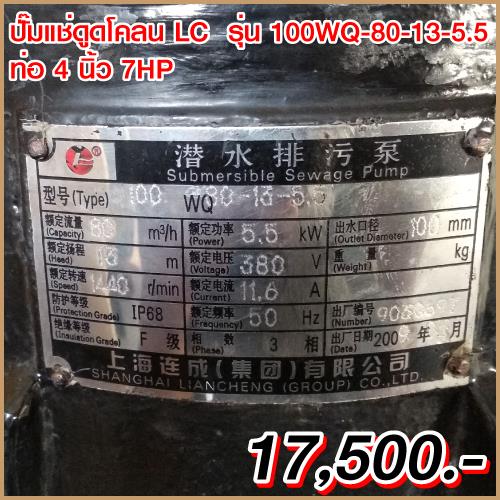 ไดโว่สูบน้ำ LC รุ่น 100WQ80-13-5.5