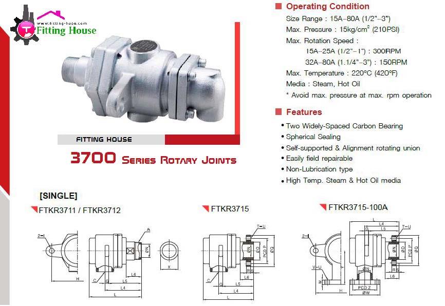 ROTARY JOINT SERIES 3700,ซีลทรงกลม,,Industrial Services/Advertising