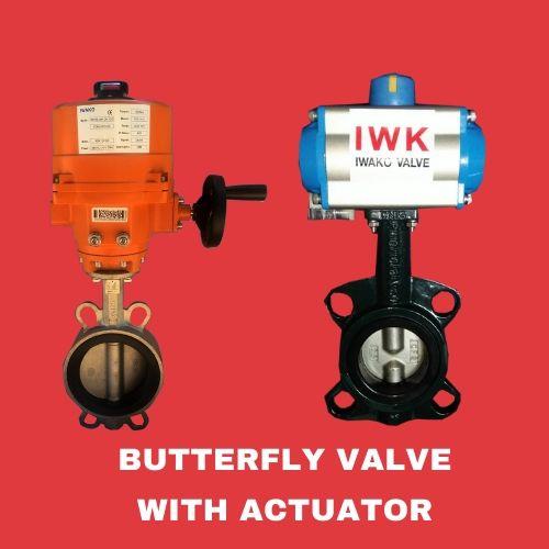 Butterfly Valve with Actuator,วาล์วติดหัวขับ,butterfly valve with actuator,butterfly valve with electric actuator,butterfly valve with pneumatic actuator,iwako,Pumps, Valves and Accessories/Valves/Control Valves