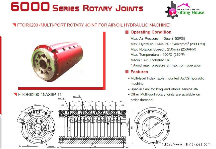 ROTARY FTOR6200,Swivel joint,swivel rotary,ข้อต่อหมุน,,Industrial Services/Advertising