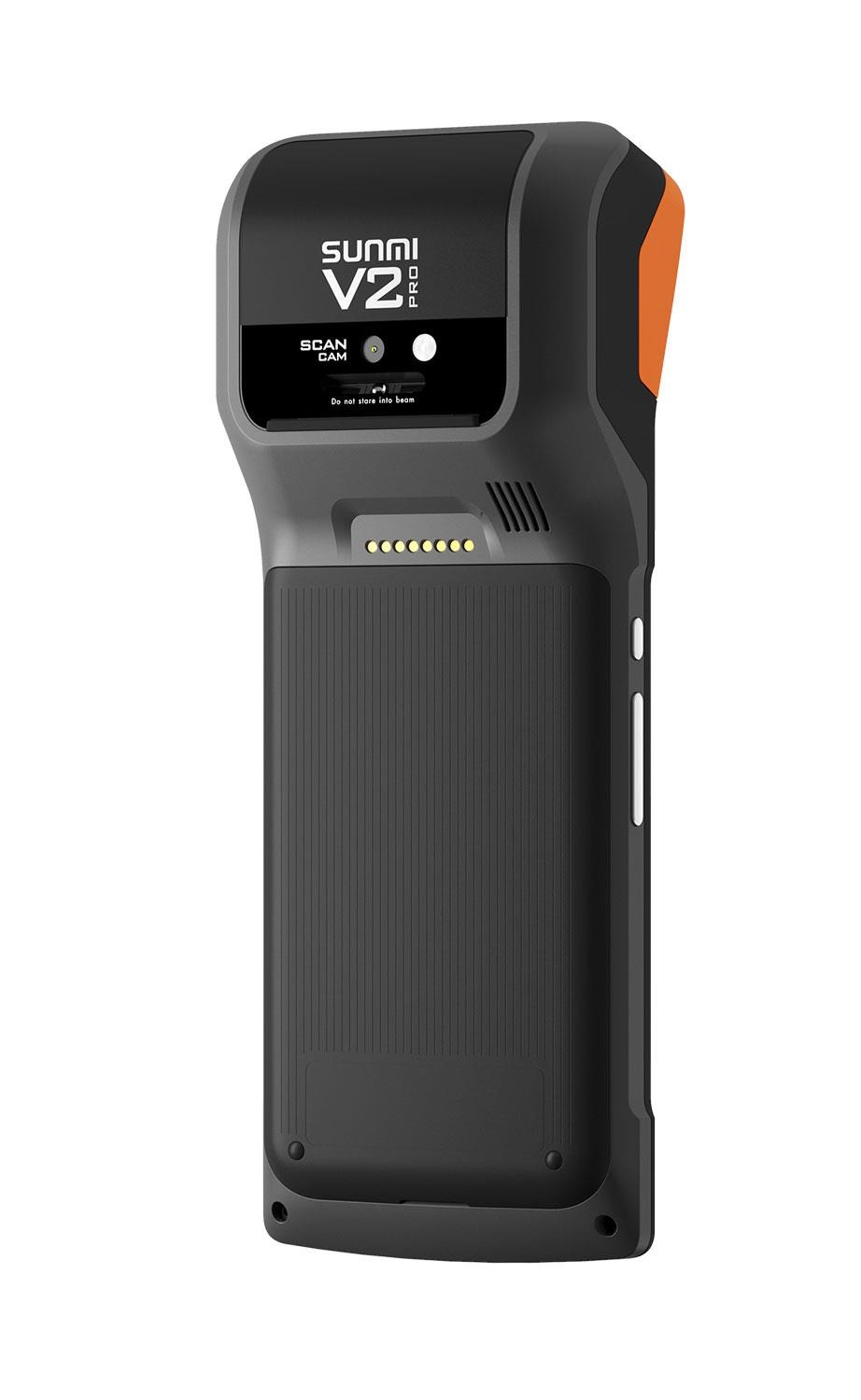 V2Pro Android 7.1 เครื่อง POS แบบพกพา ปริ้นเตอร์ 58mm 4G wifi bluetooth 5MP Camera อ่านบาร์โค้ด 1D & 2D QR code หน้าจอ 5.99 นิ้ว ทัชสกรีน หน่วยความจำ 2G RAM 16GB มี battery 2580mAh น้ำหนักเบา พกพาสะดวกสะบาย เหมาะสำหรับงานขายสินค้านอกสถานที่ รองรับ โปรแกรม Loyvers แถมฟรี ในตัวเครื่อง.
