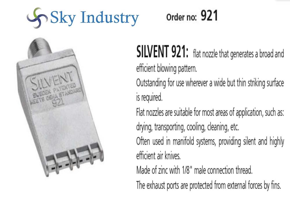 Air nozzle No.921,nozzle, aircurtains, airknives ,หัวฉีดลมปากเป็ด,silvent,Industrial Services/Advertising