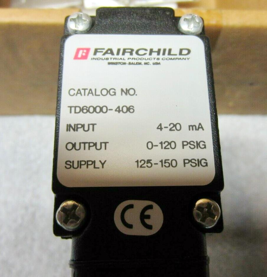TD6000 Transducer(Fairchild),Solenoid Valve , Control Valve, Transducer, Fairchild, TD6000,Fairchild,Machinery and Process Equipment/Transducers