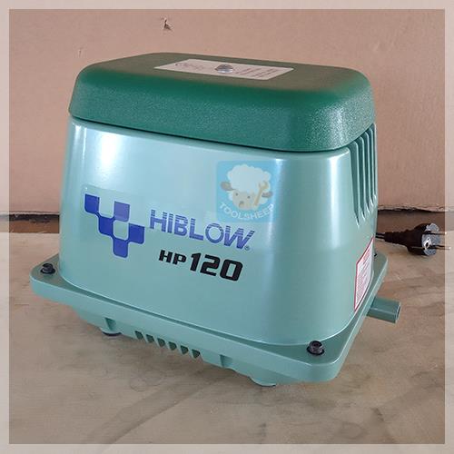 ปั๊มลม HIBLOW (ไฮโบว์) รุ่น HP120,เครื่องเติมอากาศ, air pump, ปั๊มลม,HIBLOW,Pumps, Valves and Accessories/Pumps/Air Pumps