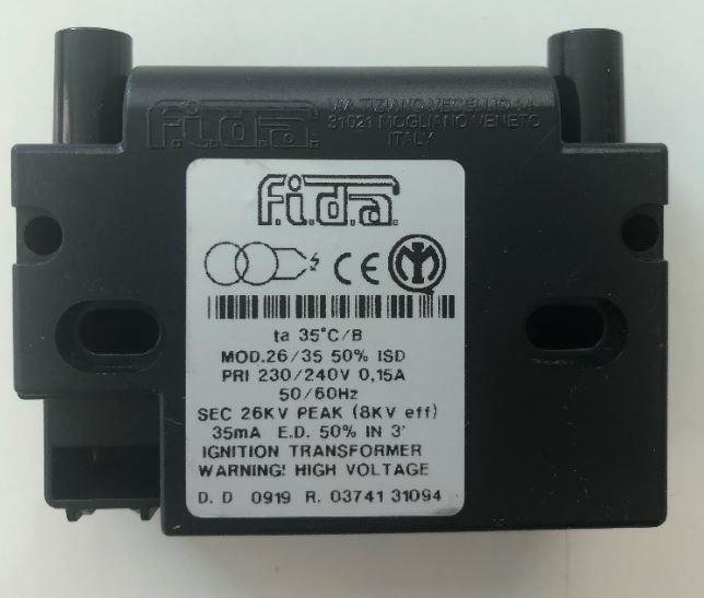 FIDA transformer Mod. 26/35 26KV peak 35mA E.D.50% ,fida transformer,FIDA,Electrical and Power Generation/Transformers