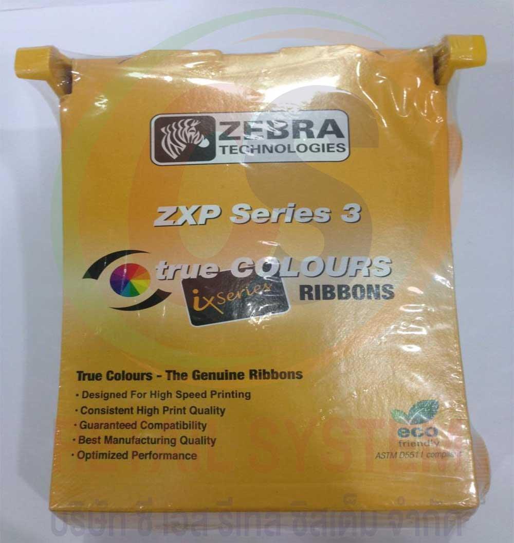 Zebra Colours Ribbon ZXP Series 3 YMCKO 200 IMG,Zebra Colours Ribbon ZXP Series 3 YMCKO 200 IMG - ริบบอนเครื่องพิมพ์บัตร  - หมึกสี - ใช้กับเครื่องพิมพ์บัตรรุ่น ZXP3 - สามารถพิมพ์ได้ 200 ใบ  Zebra 800033-840 True Colours? ix-series 5-Panel YMCKO Printer Ribbon Full Color (Dye Sublimation) YMCKO ribbon with clear protective overlay Produces 200 images per ribbon Compatible with Zebra ZXP3 and P2xx Card Printers,zebra,Automation and Electronics/Barcode Equipment