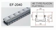 40"Type Placon Flat Roll SPGI  (White) PE Roller SPCC  4M.,roller placon TYPE 40,,Industrial Services/Warehousing