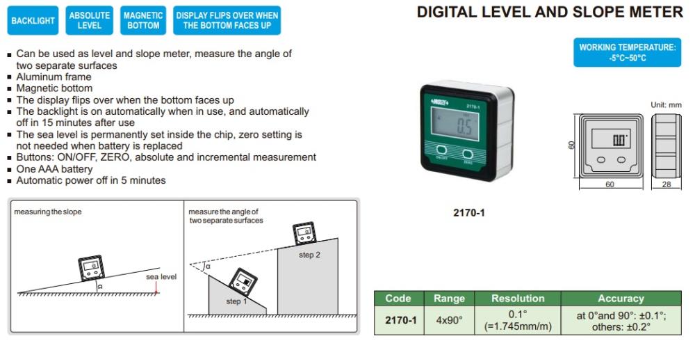 Digital Level And Protractor 