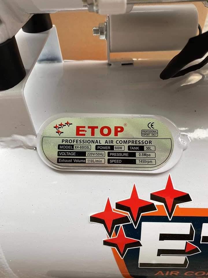 ปั๊มลม( ETOP ) oil free 30 ลิตร