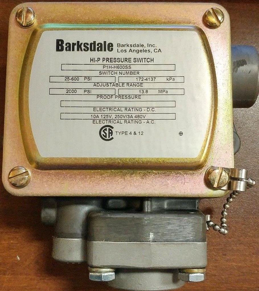 Barksdale P1H Pressure Switch