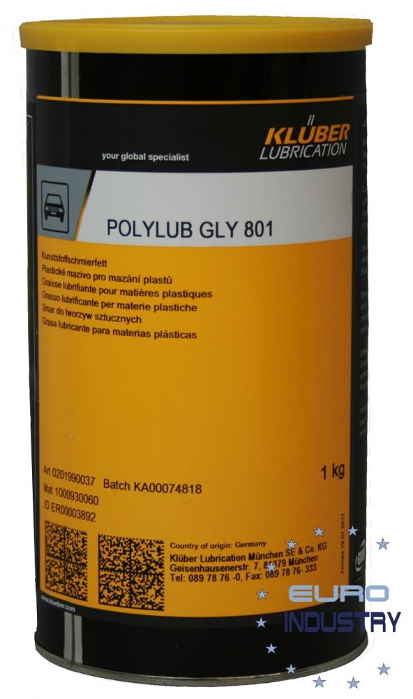 KLUBER POLYLUB GLY 801 GREASE จารบี KLUBER Special synthetic lubricating greases for a wide application range,KLUBER POLYLUBE GLY 801 GREASE,KLUBER,Hardware and Consumable/Industrial Oil and Lube