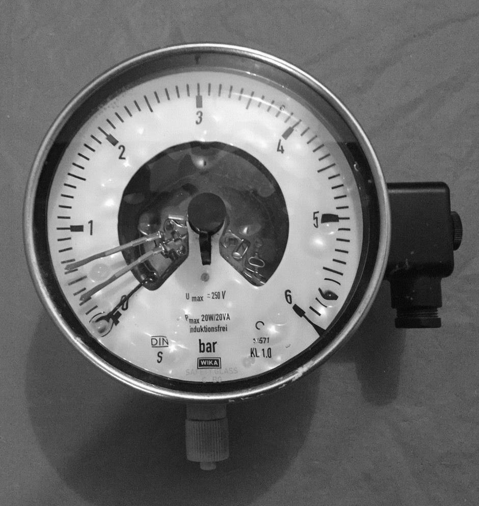 Wika 212.20 Pressure Gauge With Alarm Contact