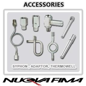 Accessories and options,Syphon, Adapter, Snubber, Thermowell, Safety glass,,Instruments and Controls/Indicators