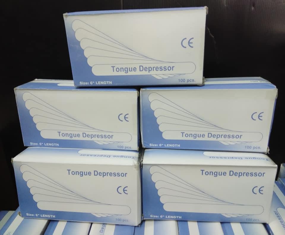 ไม้กดลิ้น ปลอดเชื้อ Tongue Depressor Sterile บรรจุกล่องละ 100 ชิ้น