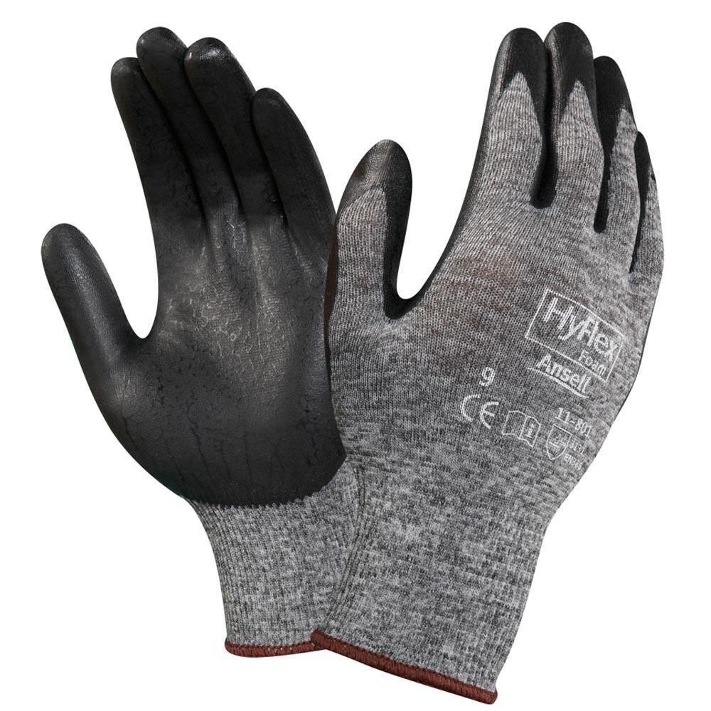 ถุงมือผ้าเคลือบโฟมไนไตรสีดำ Ansell 11-801,ถุงมือเคลือบยาง,Ansell,Plant and Facility Equipment/Safety Equipment/Gloves & Hand Protection