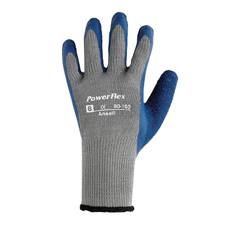 ถุงมือผ้าเคลือบยาง Ansell Powerflex 80-100 ,ถุงมือผ้าเคลือบยาง,Ansell,Plant and Facility Equipment/Safety Equipment/Gloves & Hand Protection
