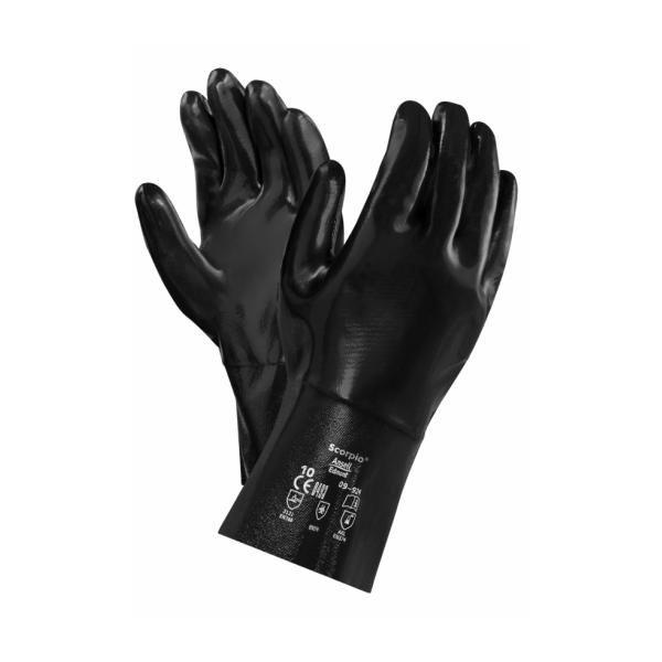 ถุงมือป้องกันสารเคมีเคลือบนีโอพรีน Ansell Scorpio 19-024 , 19-026,ถุงมือเคลือบนีโอพรีน,Ansell,Plant and Facility Equipment/Safety Equipment/Gloves & Hand Protection
