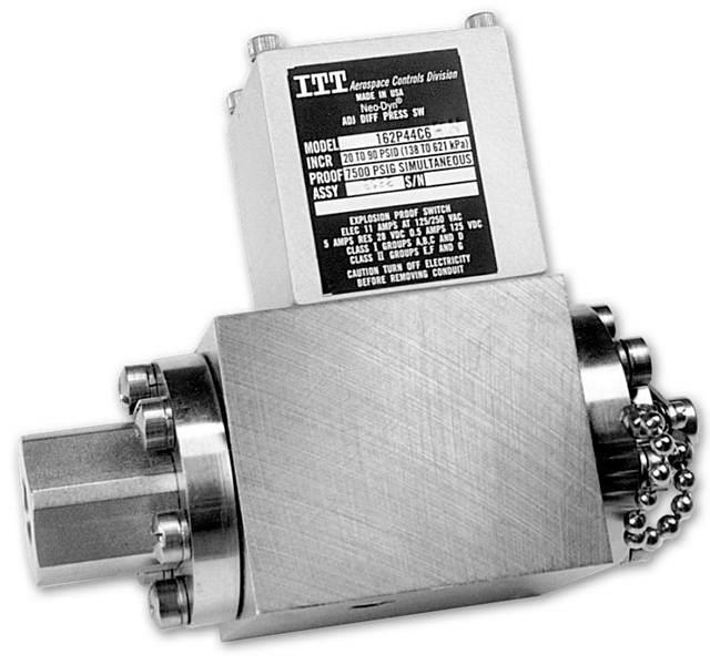Differential Pressure Switch ITT NEO-DYN 162P Series,Differential Pressure Switch,NEO-DYN,Instruments and Controls/Instruments and Instrumentation
