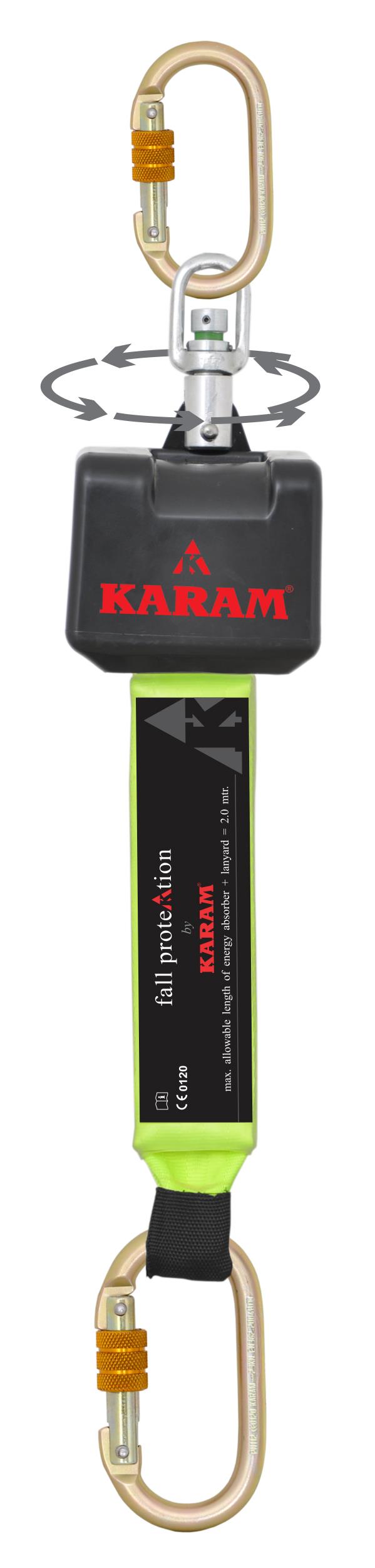 อุปกรณ์ป้องกันการตก Karam PN-2002(SW),อุปกรณ์ป้องกันการตก,Karam,Plant and Facility Equipment/Safety Equipment/Fall Protection Equipment