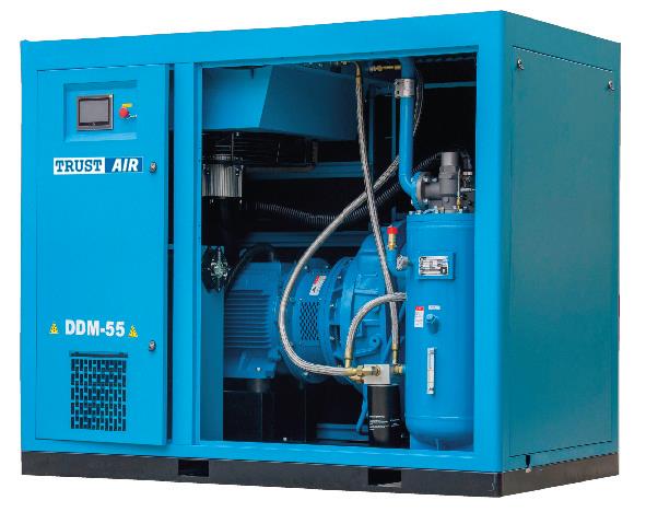 2 Stage screw air compressor ปั้มลมสกูรชนิด 2 หัวอัด,ซ่อมปั้มลม,Overhaul Motor, อะไหล่ปั้มลม, ซ่อมมอเตอร์,air compressor, screw compressor,"TRUST AIR",Machinery and Process Equipment/Compressors/Air Compressor