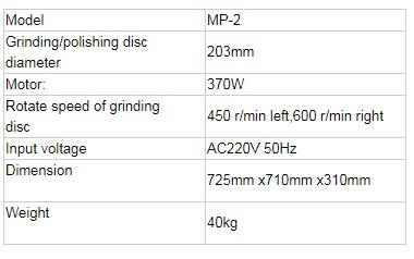 Grinding/Polishing Machine MP-2