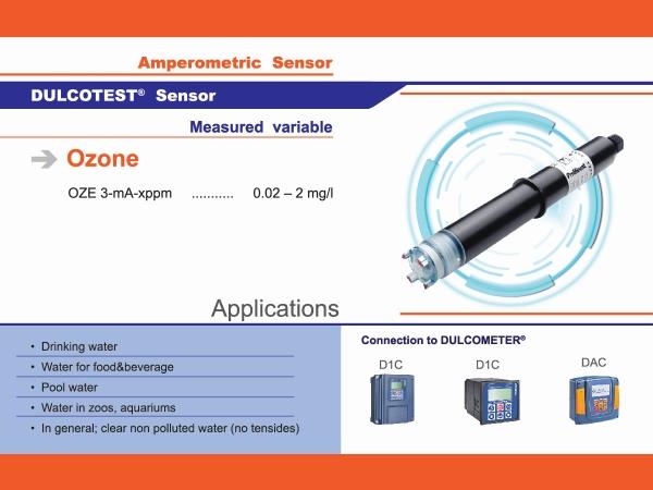 DULCOTEST Sensors for Ozone ,ปั๊มเคมี , จำหน่ายปั๊มเคมี , ปั๊มไดอะแฟรม , โรงงานอุตสาหกรรม , diaphragm , meteringpump , chemicalpump , sensor , Ozone , เซ็นเซอร์ , โอโซน,ProMinent,Pumps, Valves and Accessories/Pumps/Food & Beverage