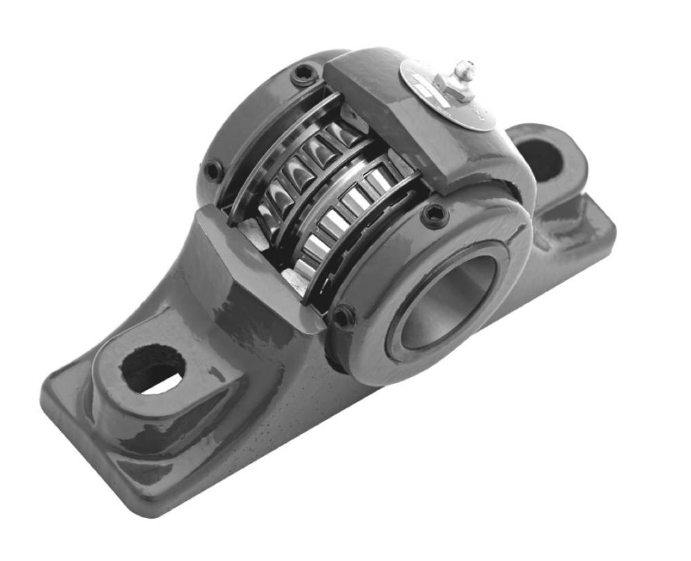 P2BE200R DODGE P2B-E-200R 023010 Pillow Block Roller Bearing Unit - 2.0000 in Bore Dia., Two-Bolt Base, Solid Pillow Block, Cast Iron Material, Non-Expansion Bearing (Fixed)