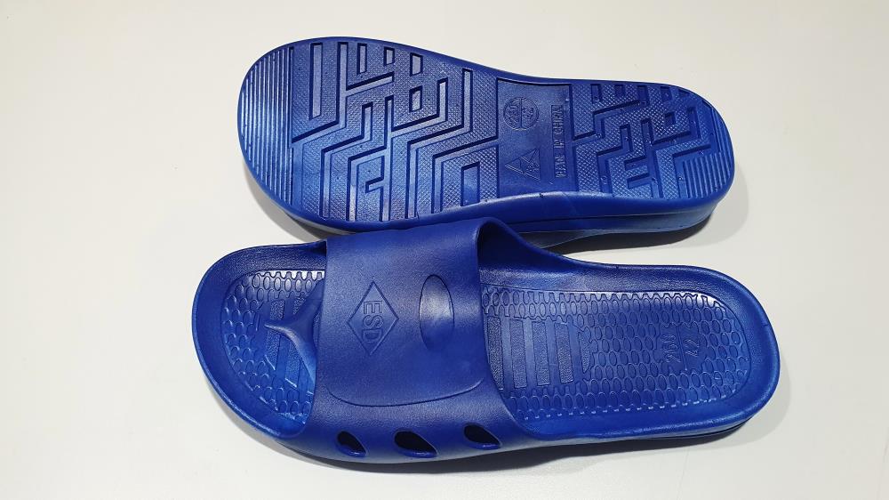 ESD PVC Solid Slipper - Blue Color (06014-BL),ESD Slipper,HALEMANN,Automation and Electronics/Cleanroom Equipment