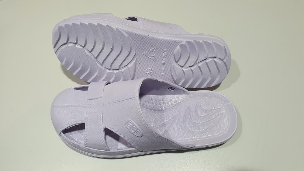  ESD PVC Solid Butterfly Slipper White Color (060174 - W),ESD Slipper,HALEMANN,Automation and Electronics/Cleanroom Equipment