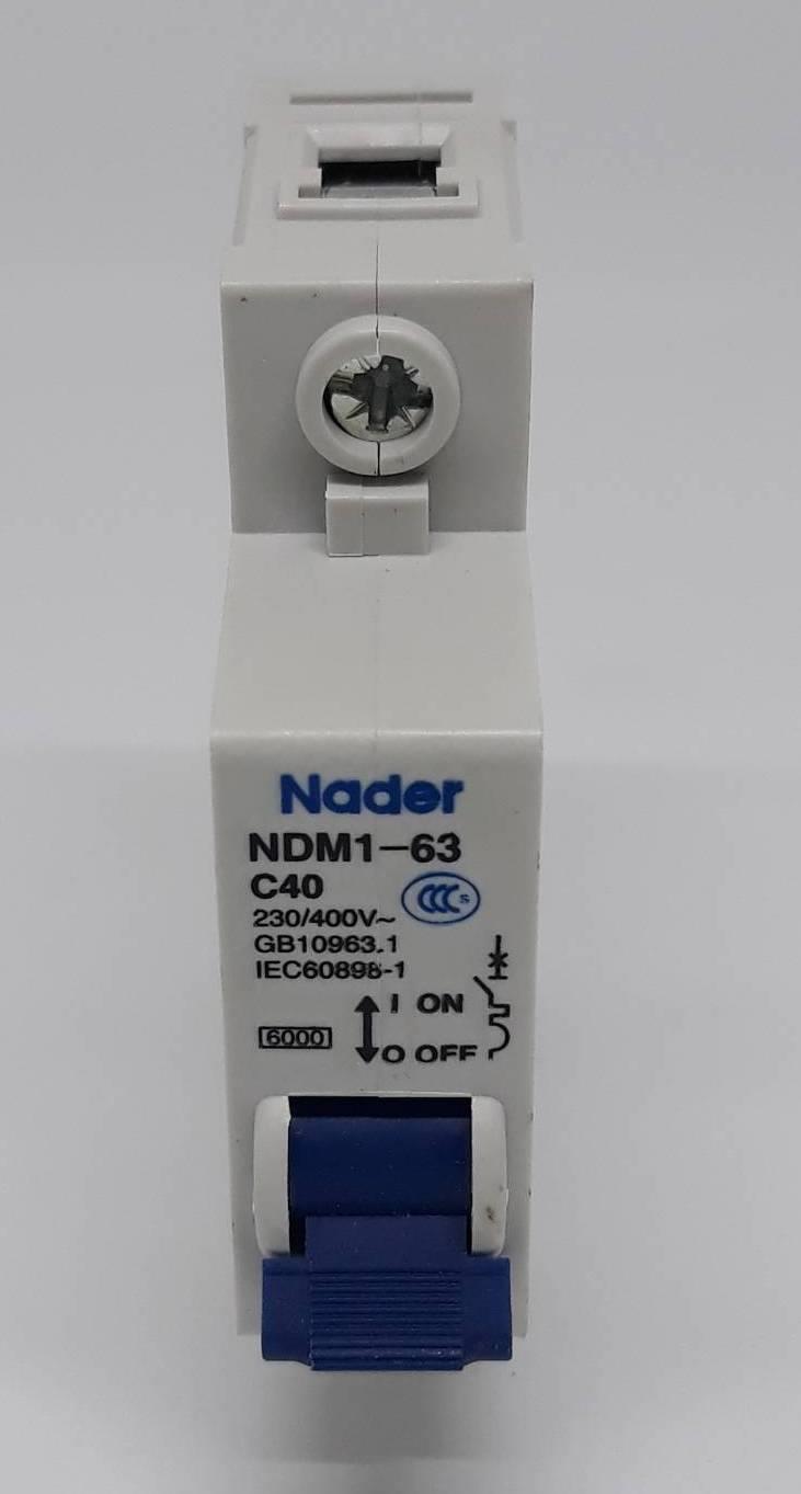 Breaker NADER 1P 40A 6kA,Circuit breaker,NADER,Automation and Electronics/Electronic Components/Circuits