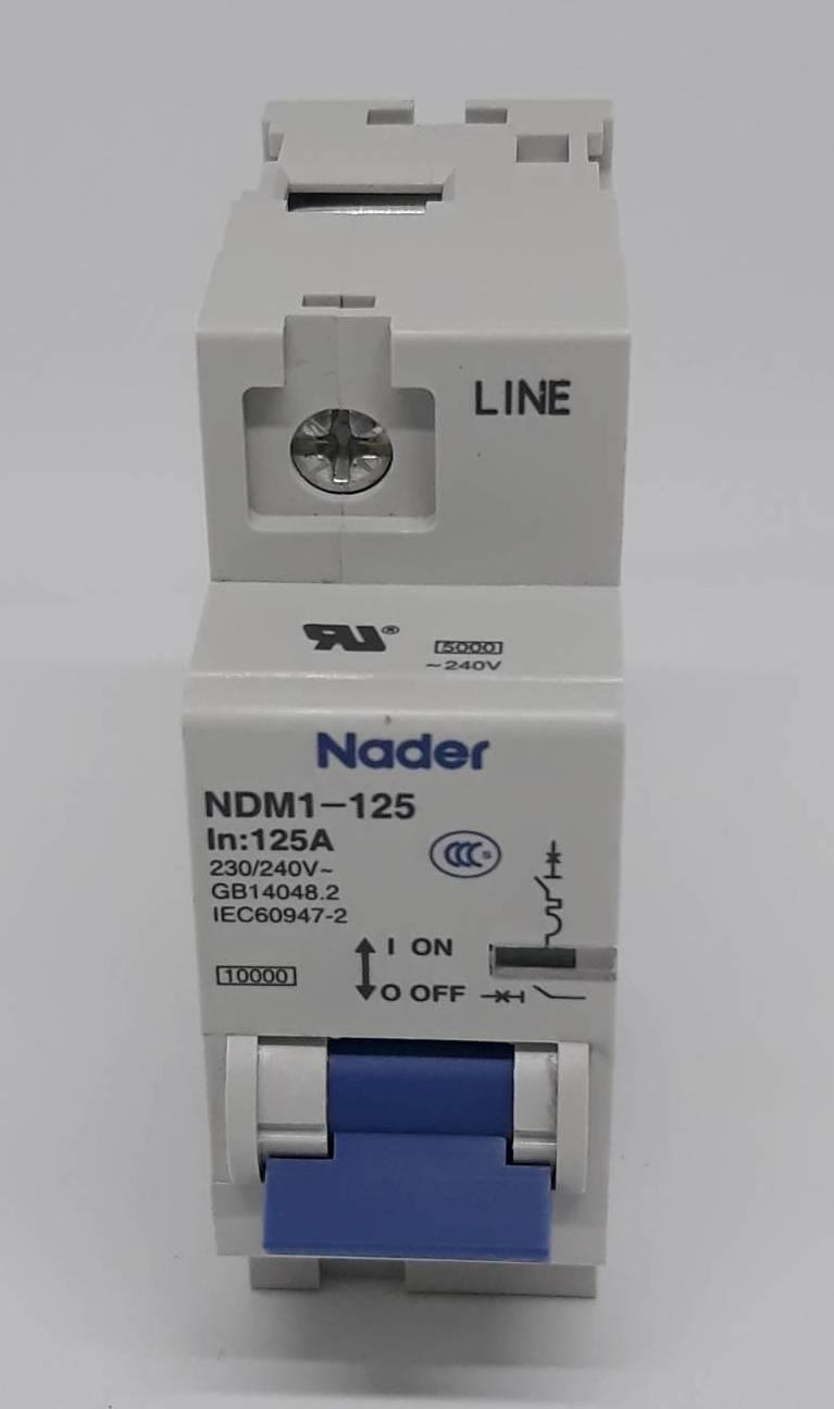 Breaker NADER 1P 125A 10kA,Circuit breaker,NADER,Automation and Electronics/Electronic Components/Circuits