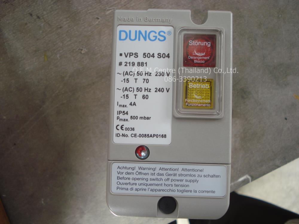 "Dungs" Valve proving VPS504 S04 , 230-240V.,"Dungs" Valve proving VPS504 S04 , 230-240V.,Dungs,Pumps, Valves and Accessories/Valves/Solenoid Valve